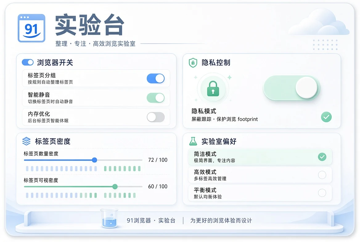 实验台浏览设置